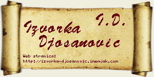 Izvorka Đošanović vizit kartica